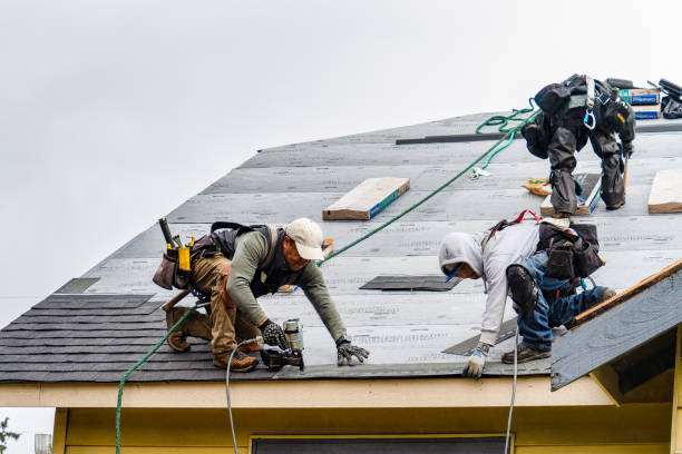 Professional Flat Roof Repair technician working in West Greenwich, RI